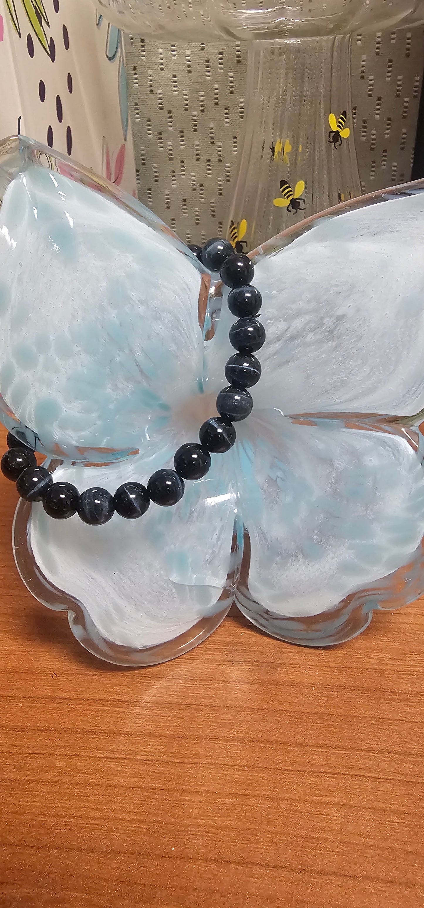 Tiger's Eye (blue) bracelet- 8mm