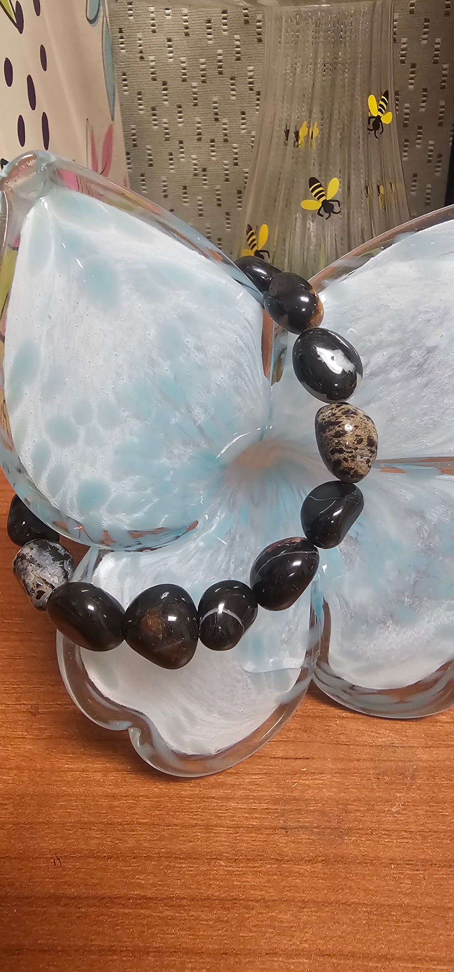 Black Zebra Jasper bracelet