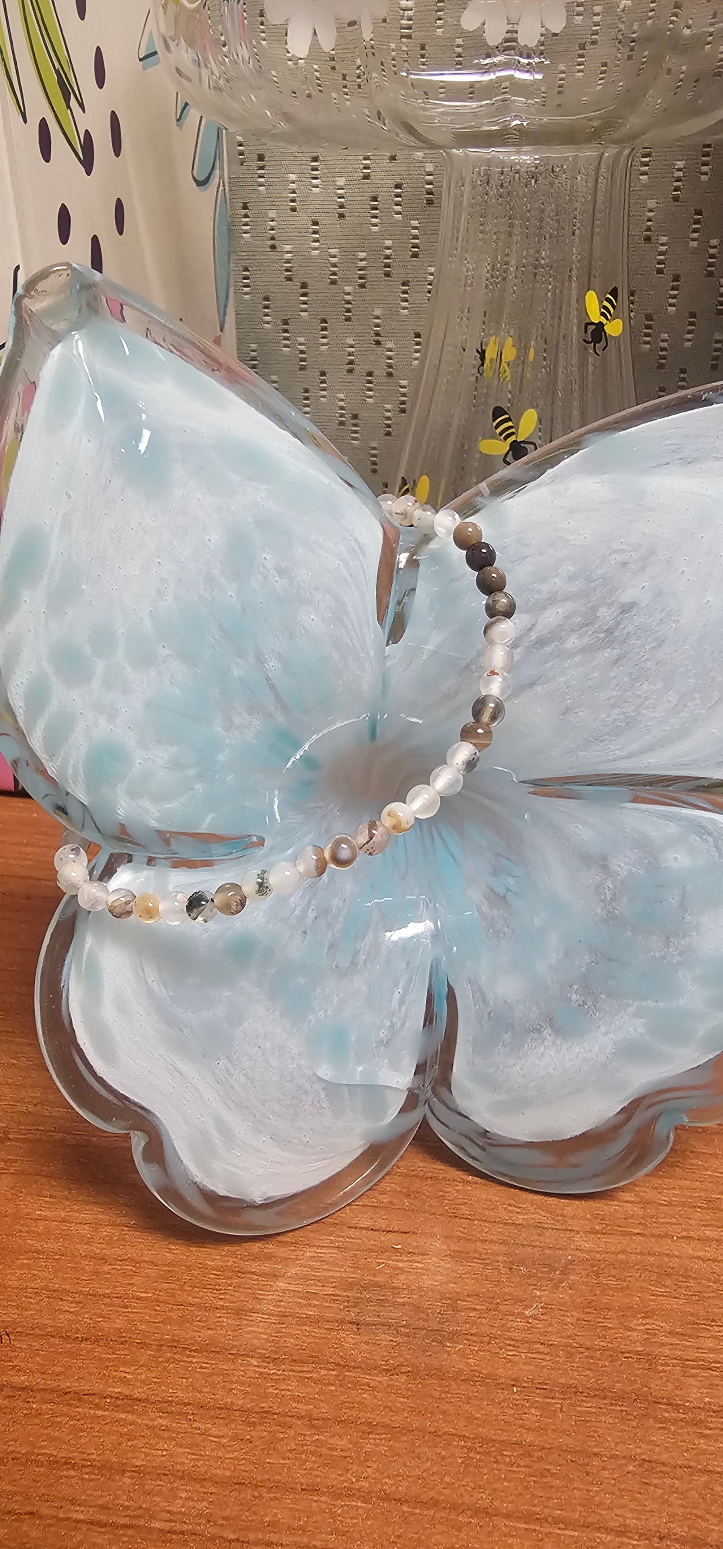 Botswana Agate bracelet-4mm