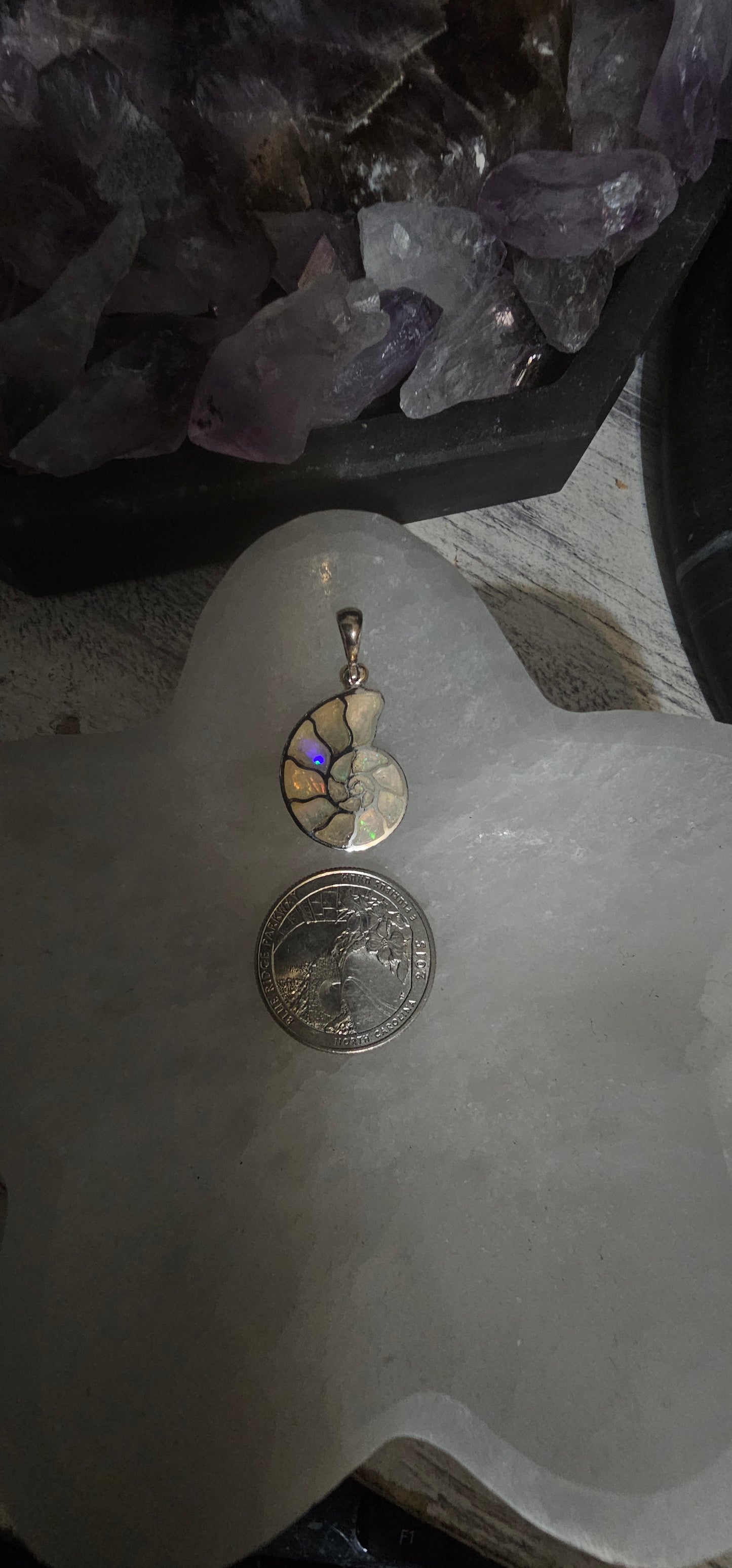Opal Pendant with Sterling Silver