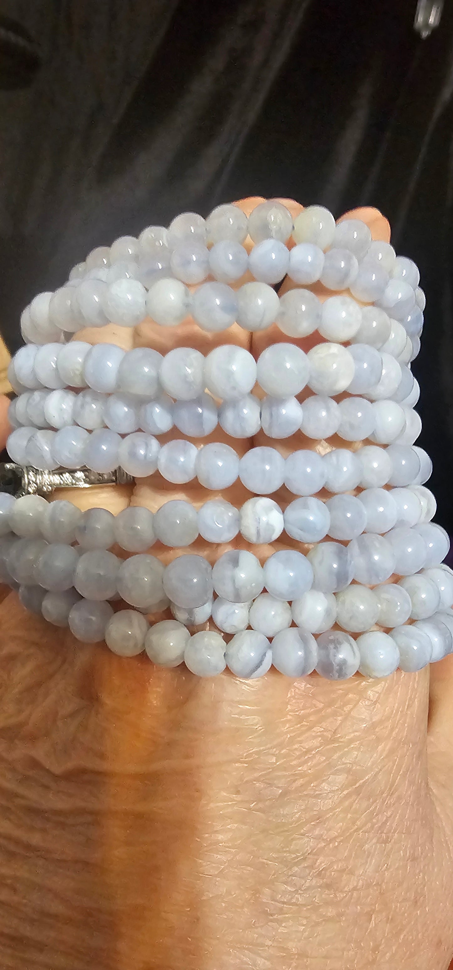 Blue Lace Agate bracelet-6mm