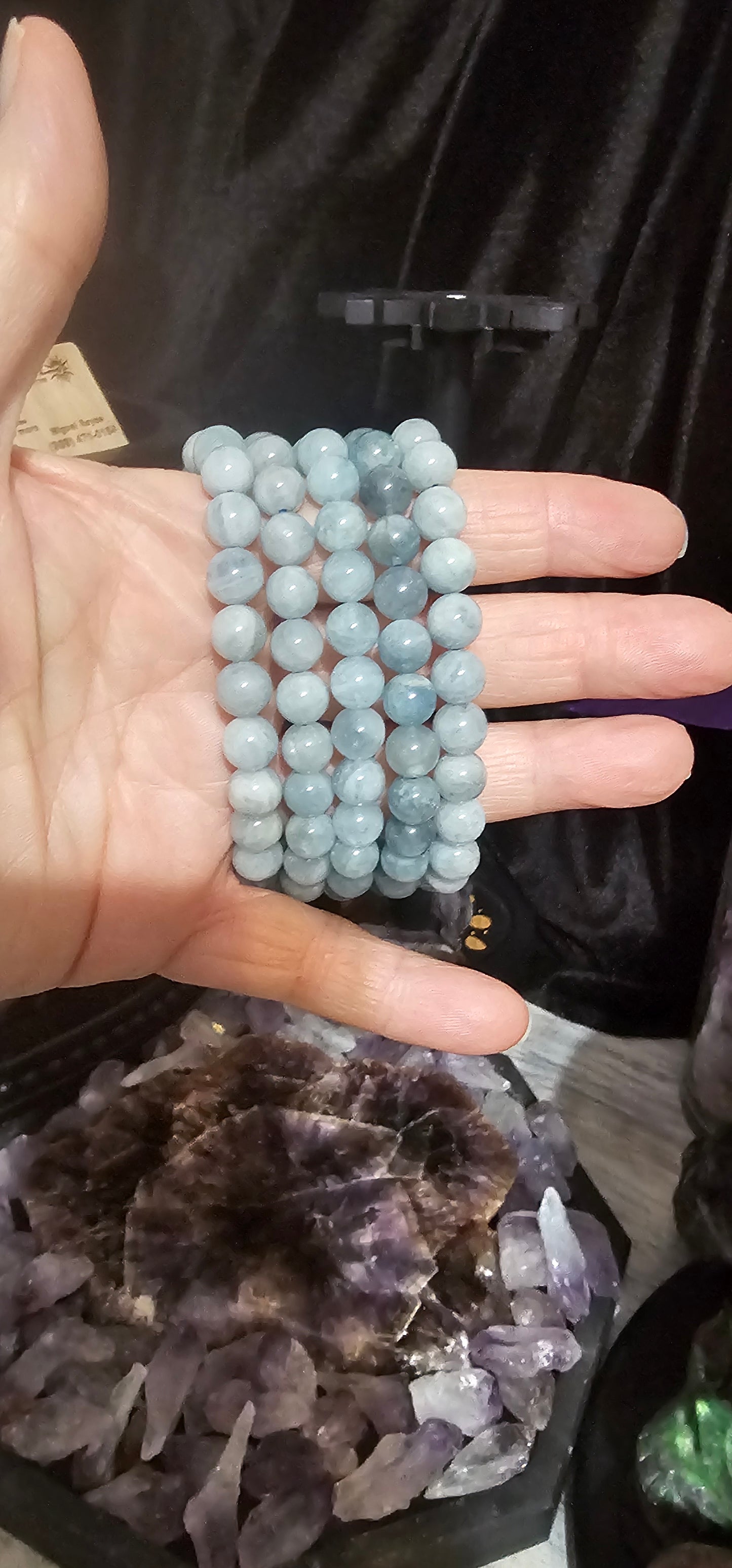 Aquamarine bracelet- 8mm