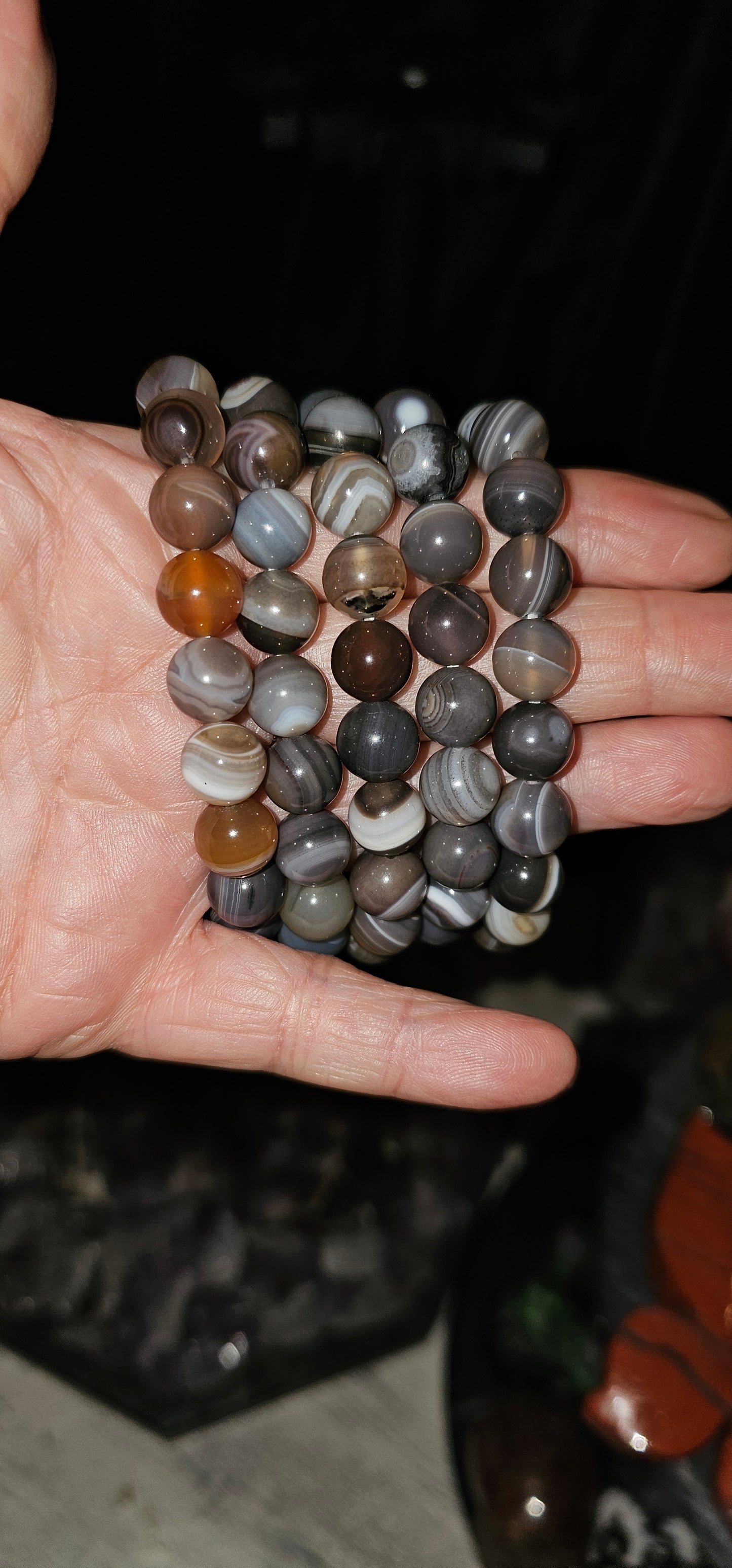 Botswana Agate bracelet-10mm