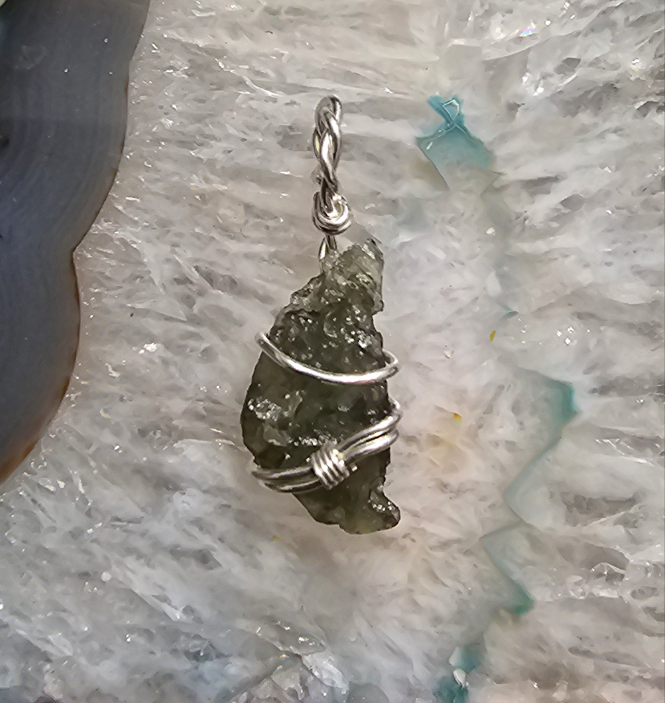 Moldavite pendant