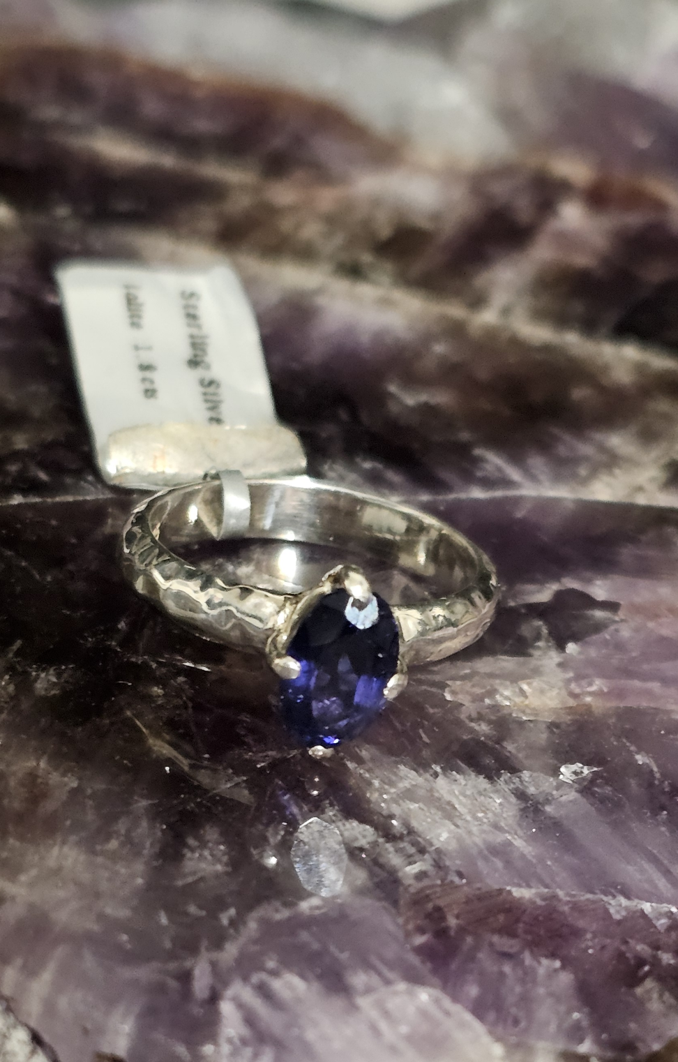 Iolite Sterling Silver Ring - size 9