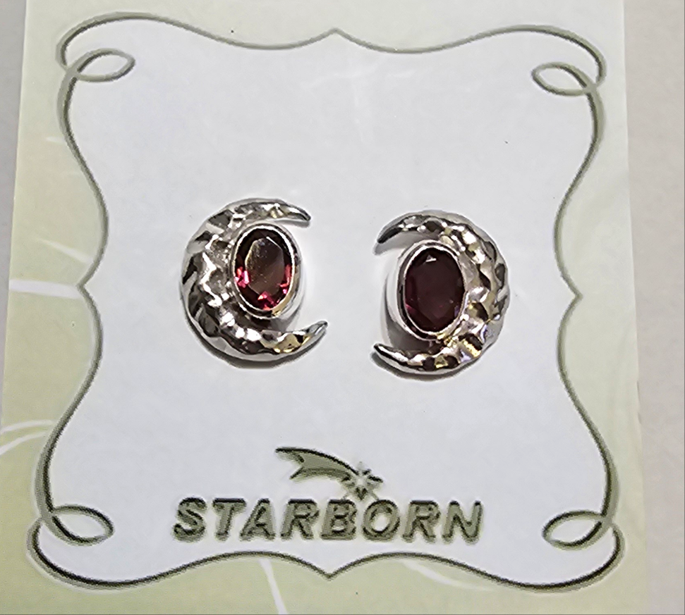 Tourmaline Oval Faceted Post Style Earrings