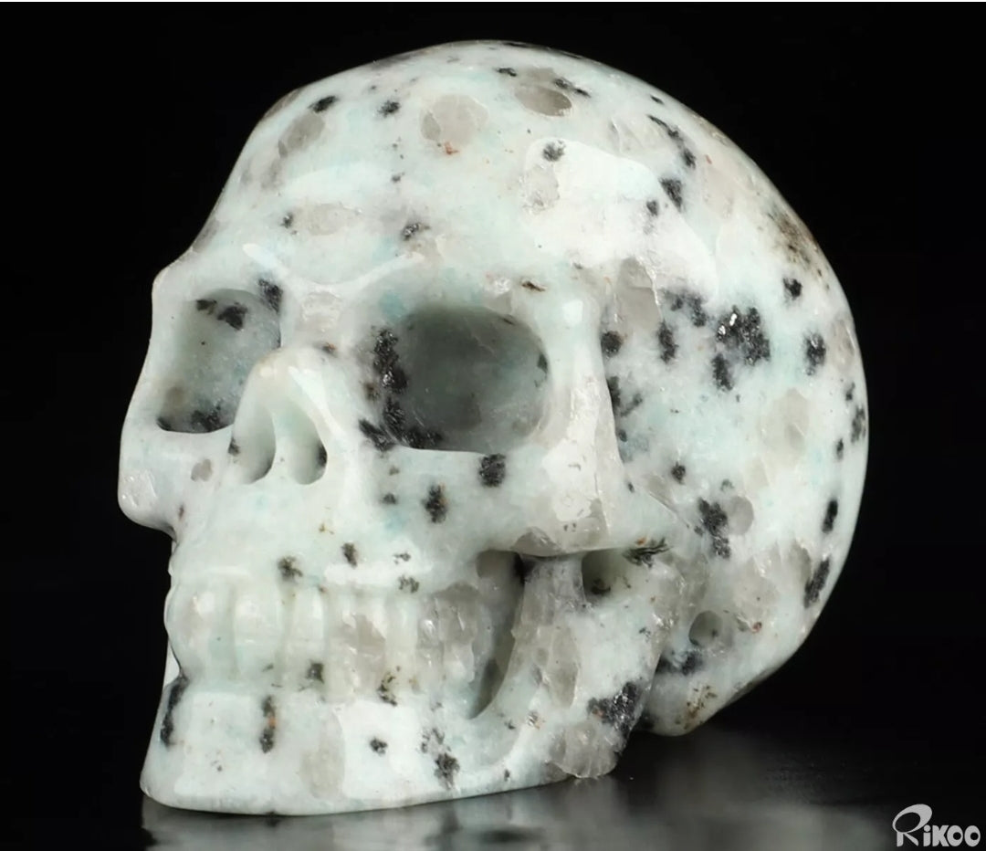 Lotus Jasper 2" Skullis, Hand Carved Crystal Skull, Realistic, Crystal Healing