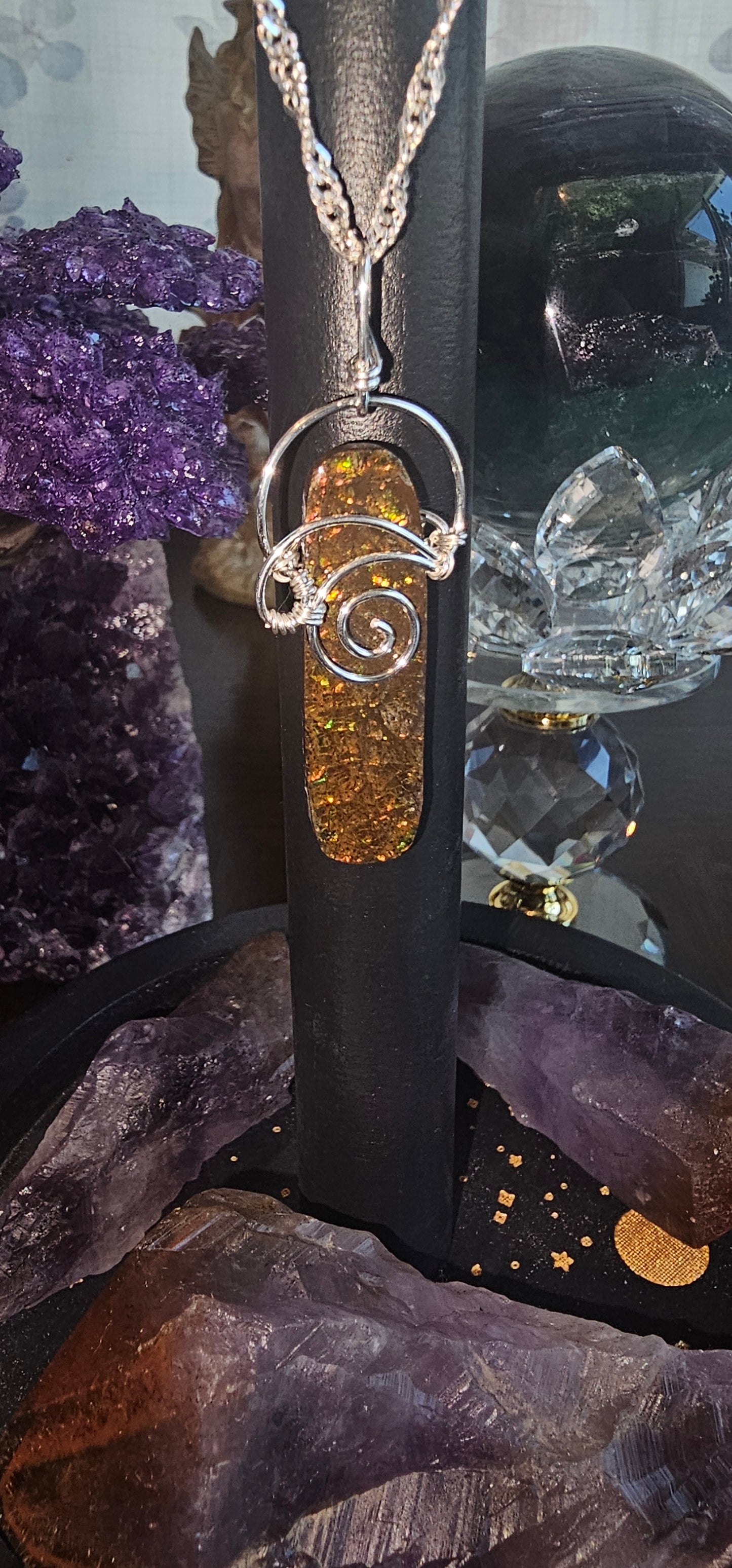 Ammolite Pendant