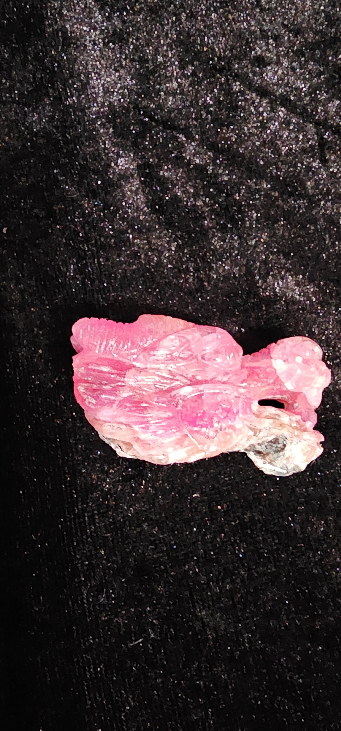 Pink Cabalto Calcite Carved Dragon Head