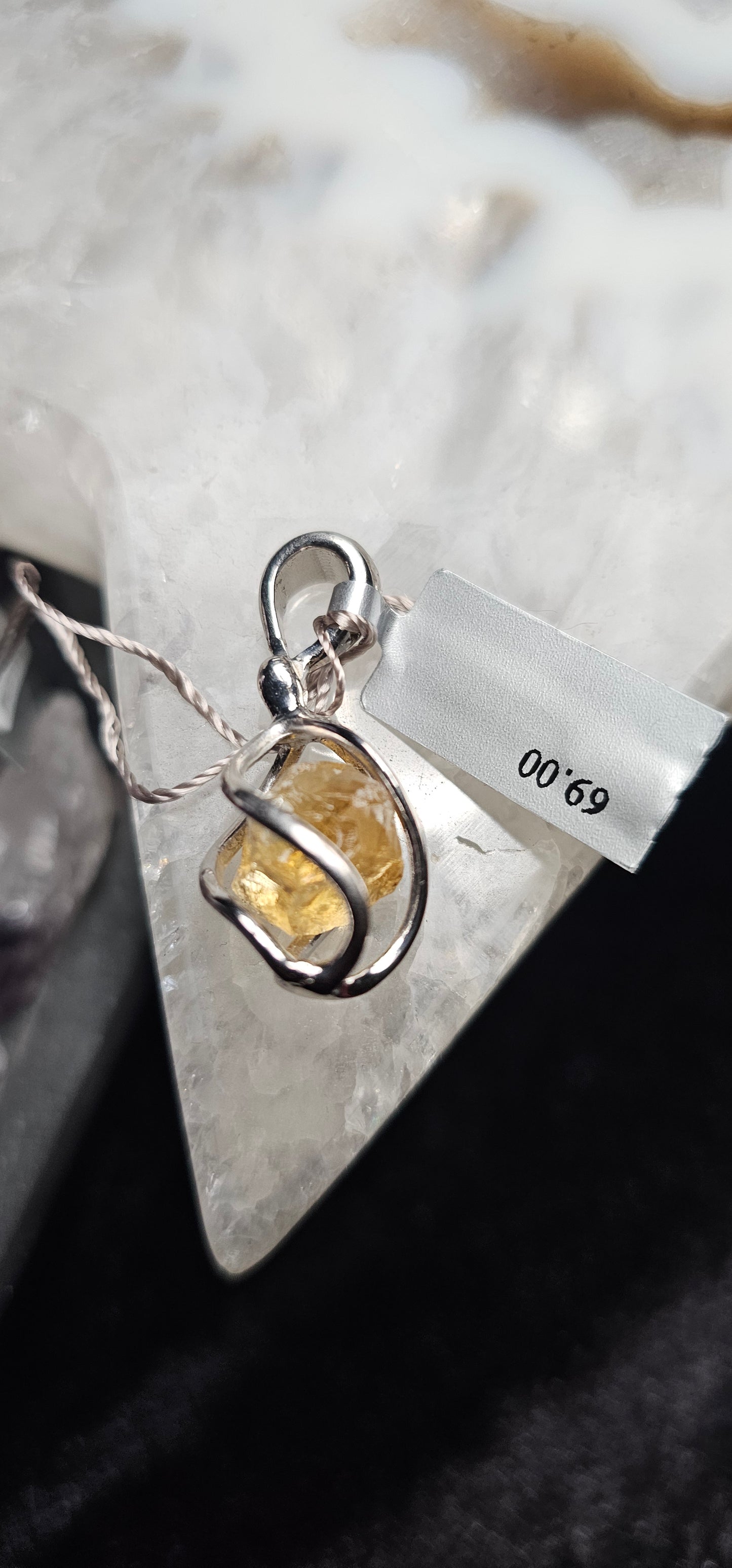 Citrine Rough pendant