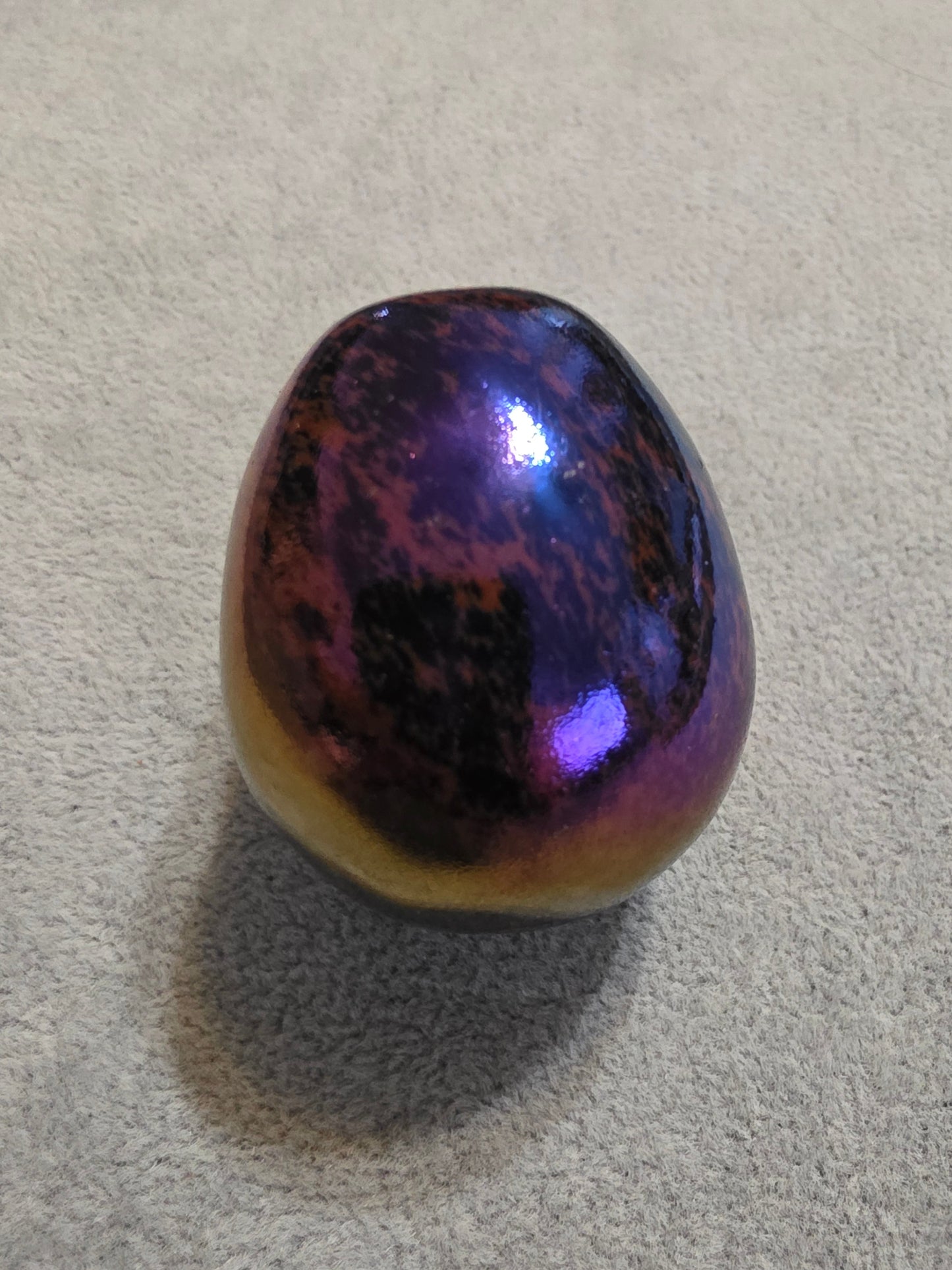 Aura coated Mahogany Obsidian 2"