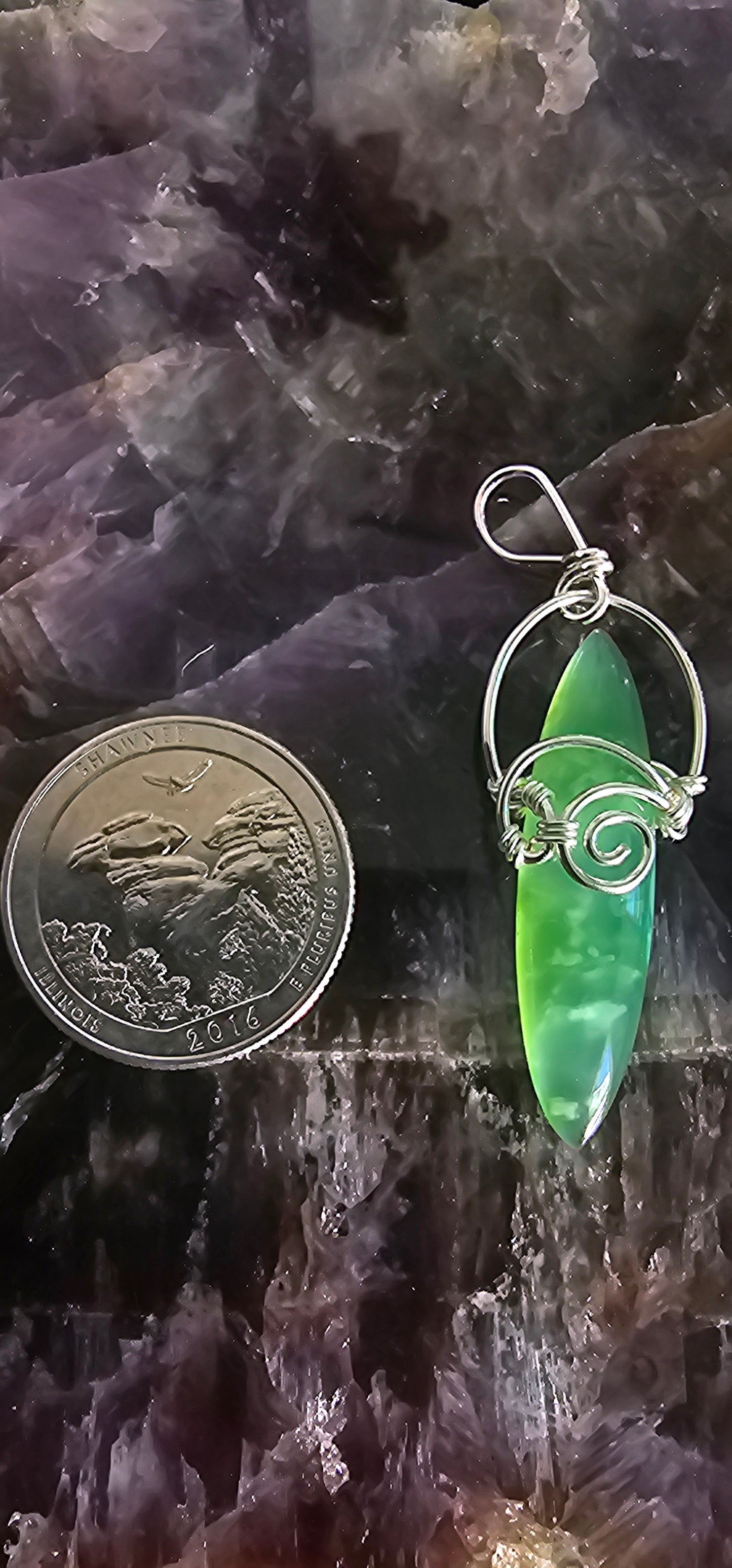 Chrysoprase Pendant