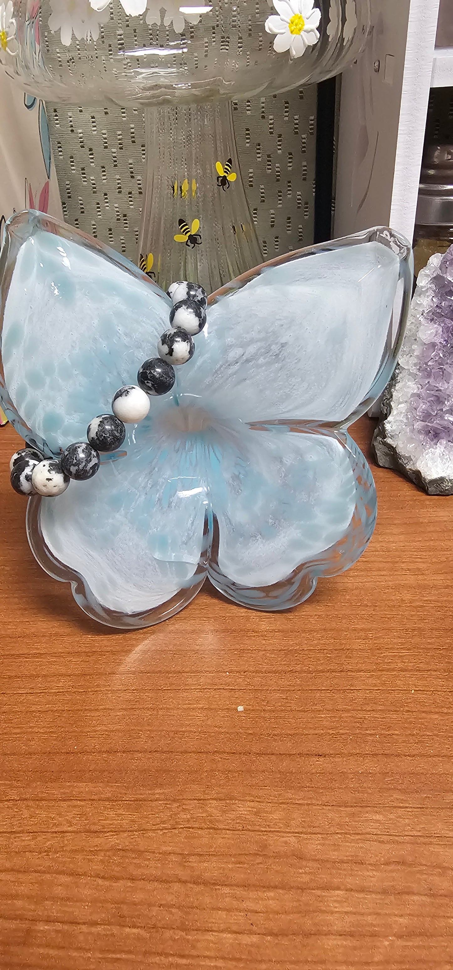 Zebra Jasper 10mm bracelet