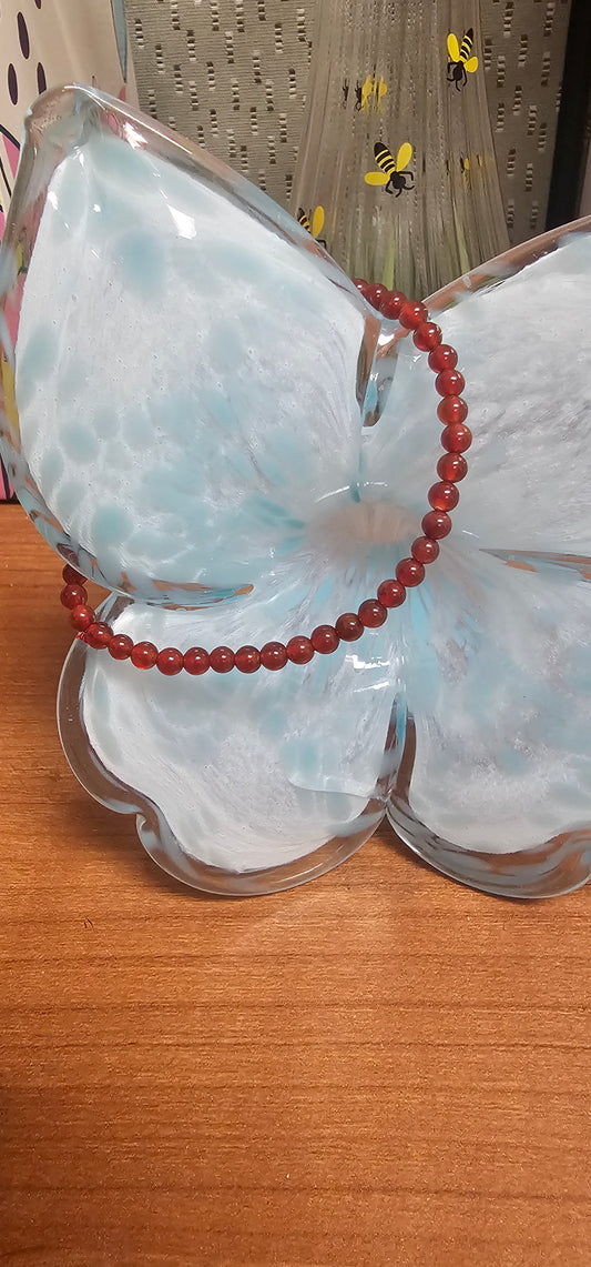 Red Onyx 4mm bracelet