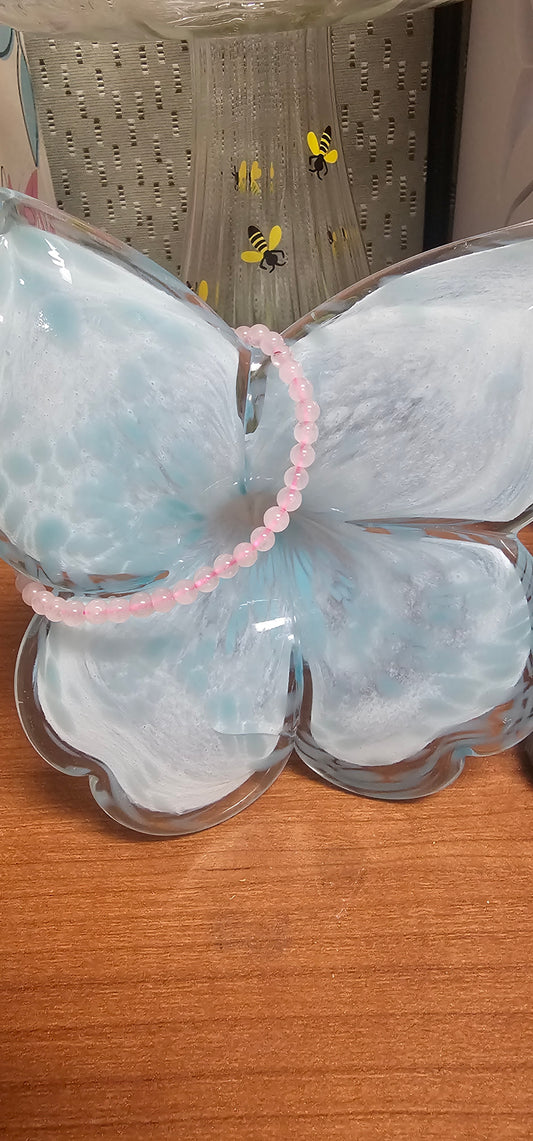 Rose Quartz 4mm bracelet