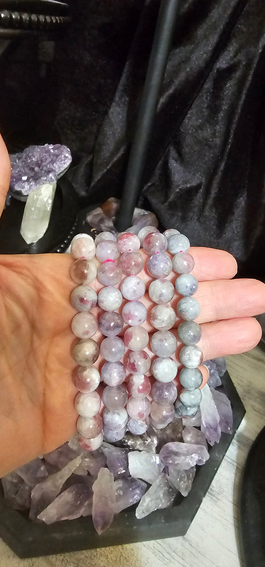 Pink Tourmaline bracelet - 10mm