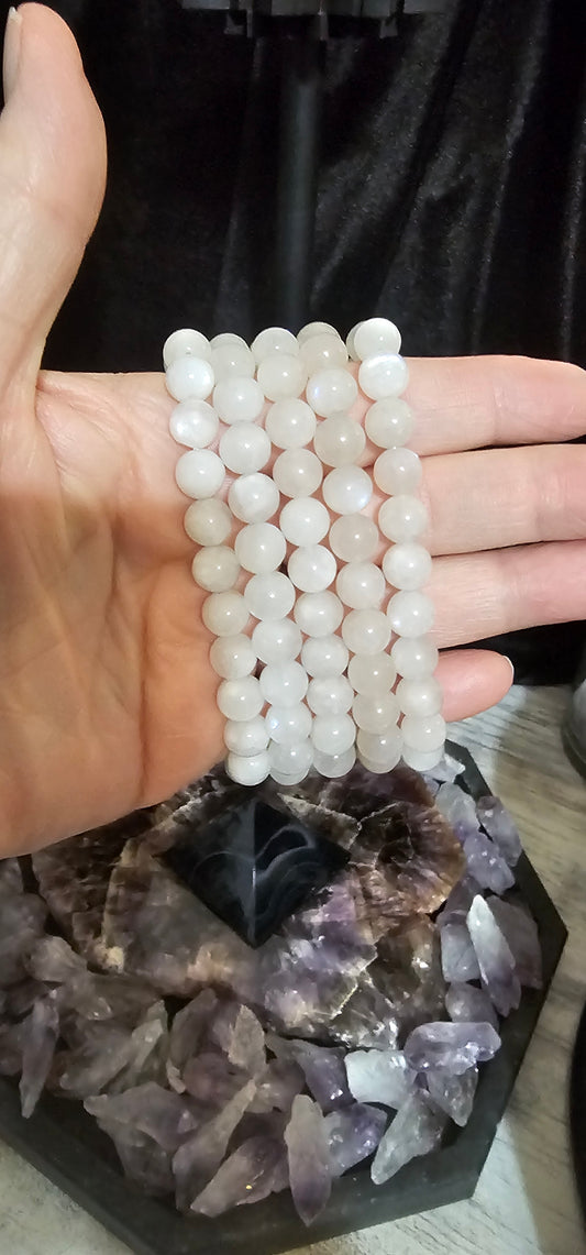 Moonstone bracelet- 8mm