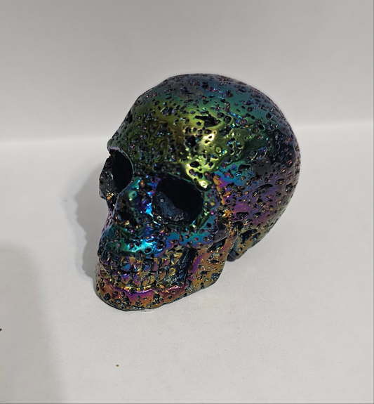Rainbow Aura Hot Lava Stone 2"