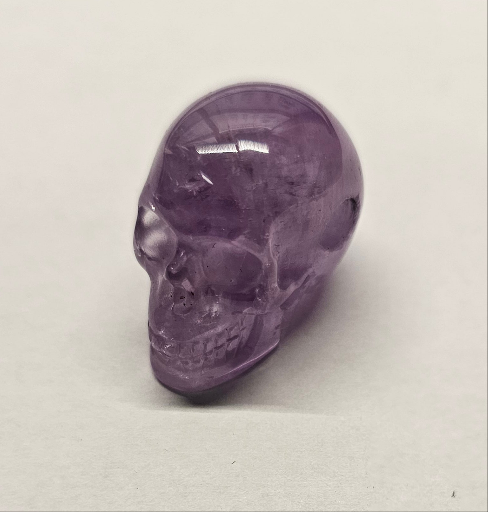 Amethyst skull pendant