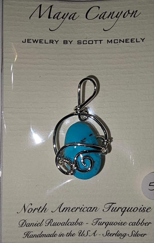 North American Turquoise pendant