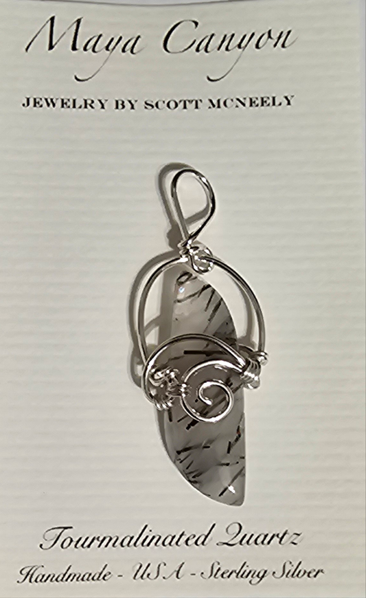 Tourmalinated Quartz pendant