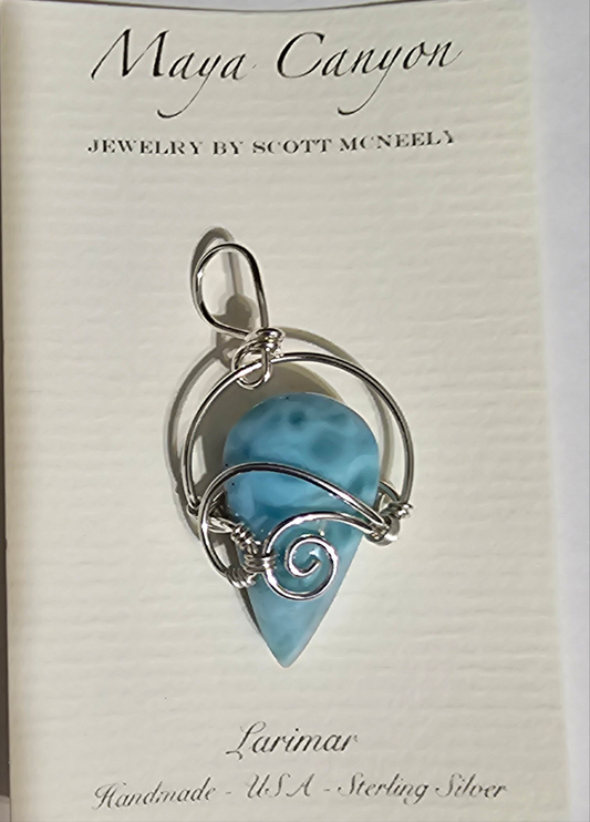 Larimar pendant