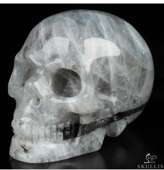 Labradorite 2" Skullis, Hand Carved Crystal Skull, Realistic, Crystal Healing