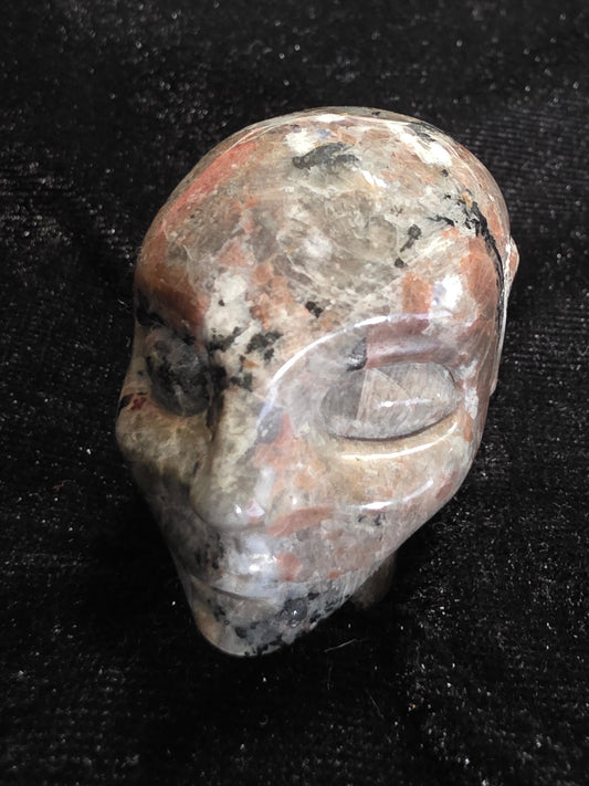 Yooperlite 2" Skullis Hand Carved Crystal Fairy Elf Alien, Realistic, Crystal Healing