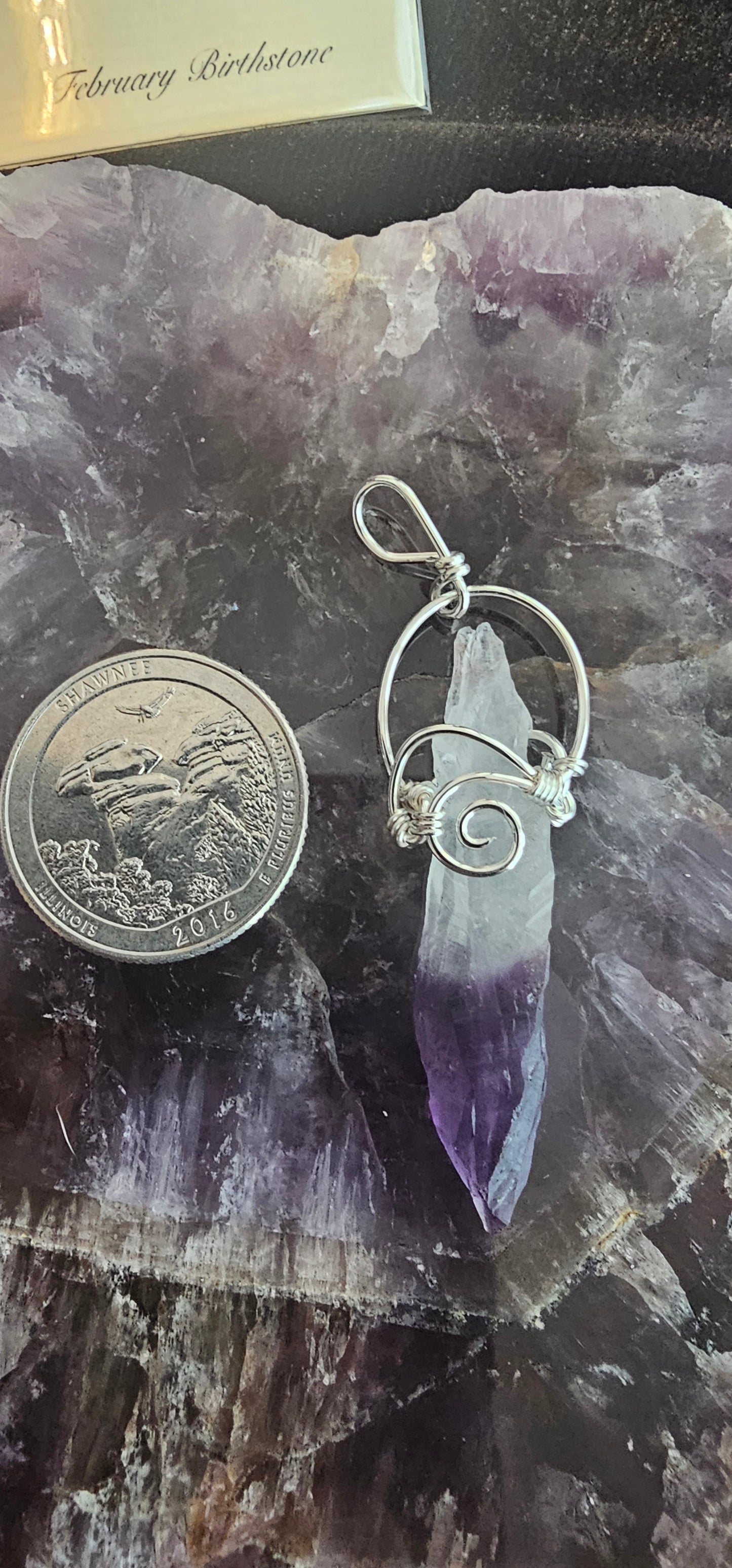 Amethyst Pendant -Dragon's Tooth Amethyst