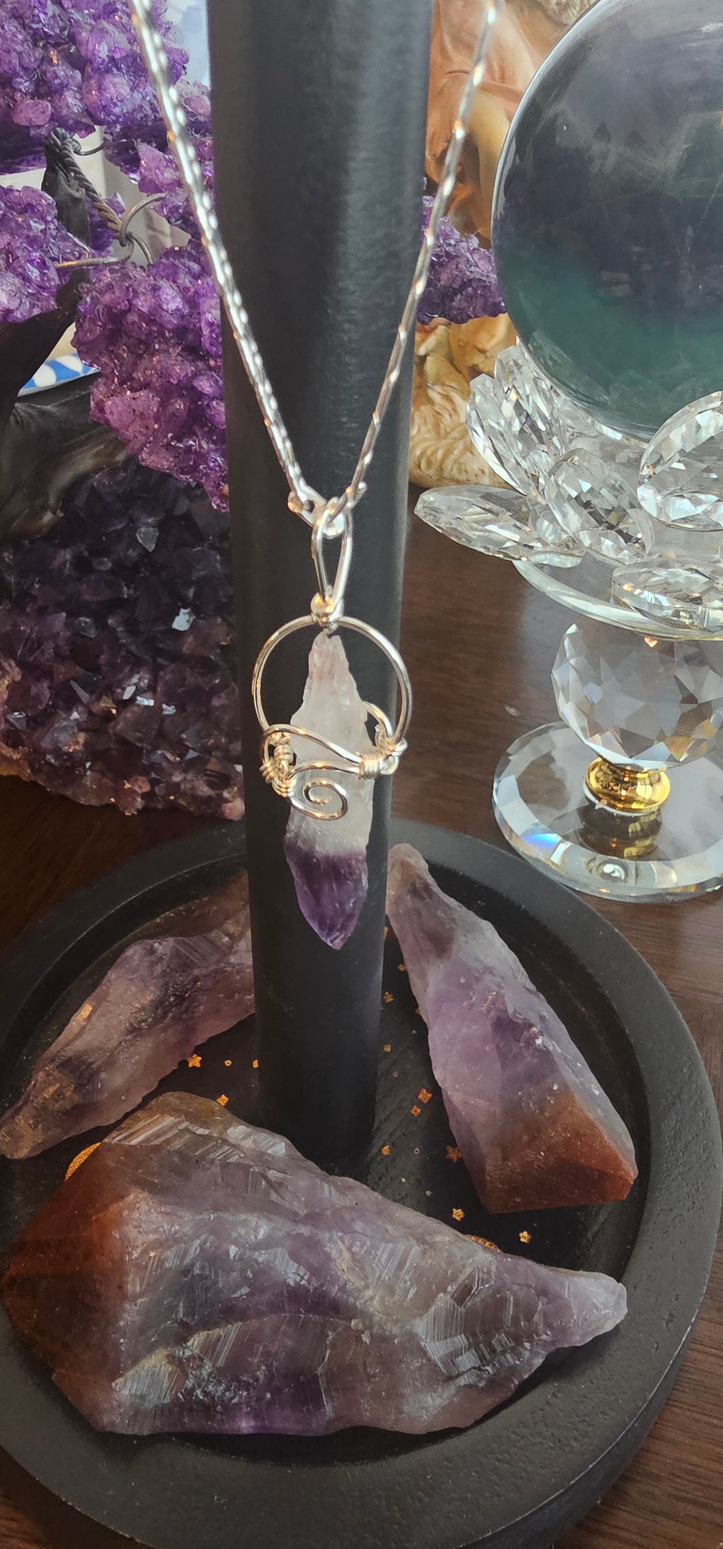 Amethyst Pendant -Dragon's Tooth Amethyst